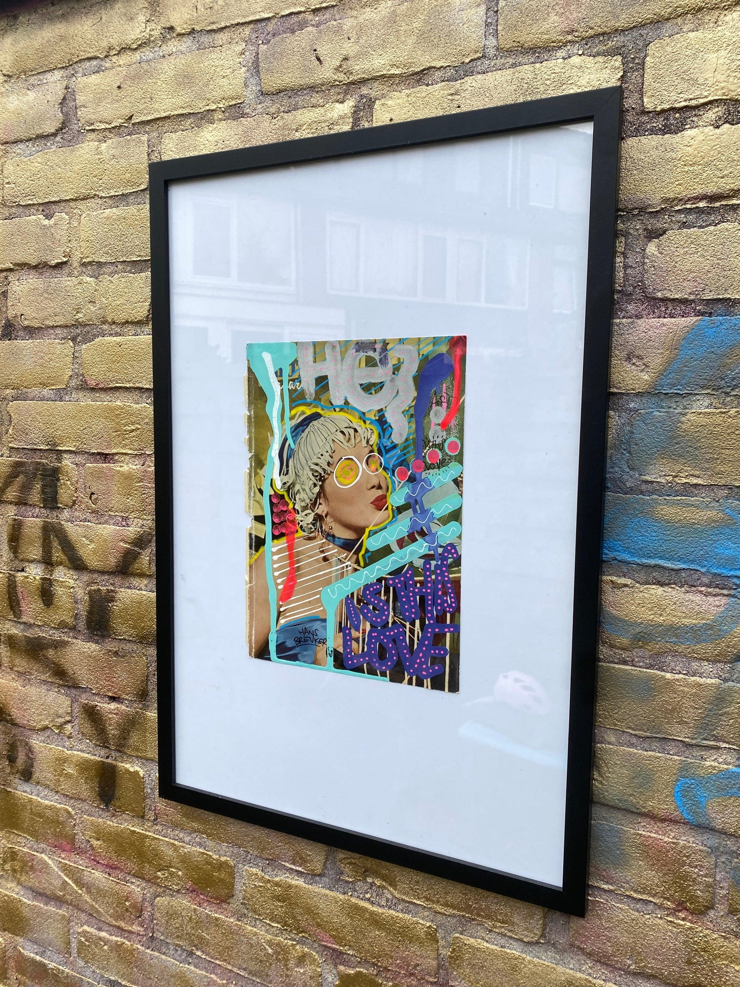 Is this love collage (without frame A4) - Hans Breuker