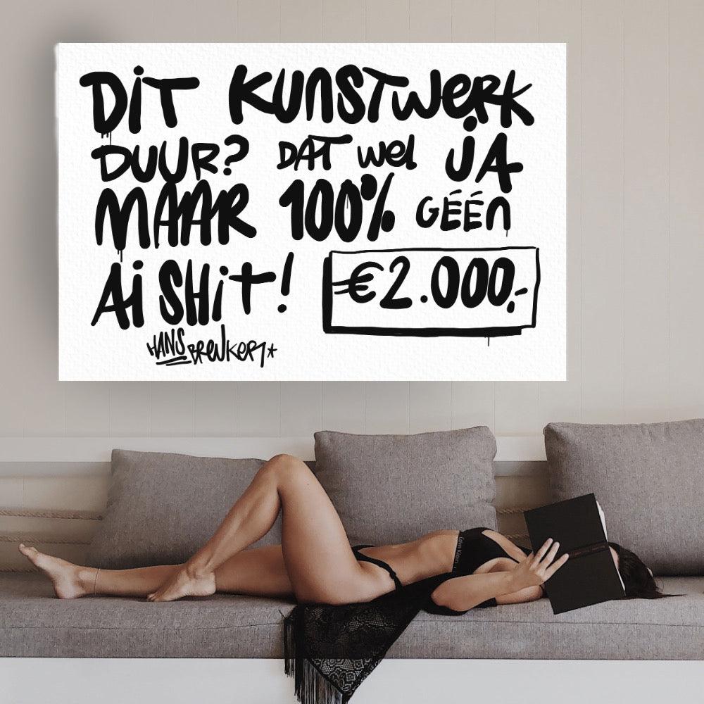Geen AI. 120 x 90 cm. - Hans Breuker