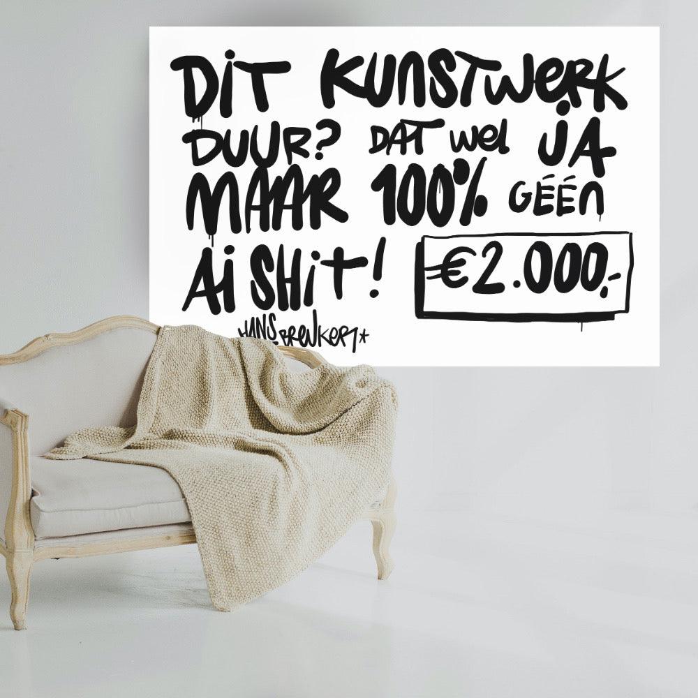Geen AI. 120 x 90 cm. - Hans Breuker