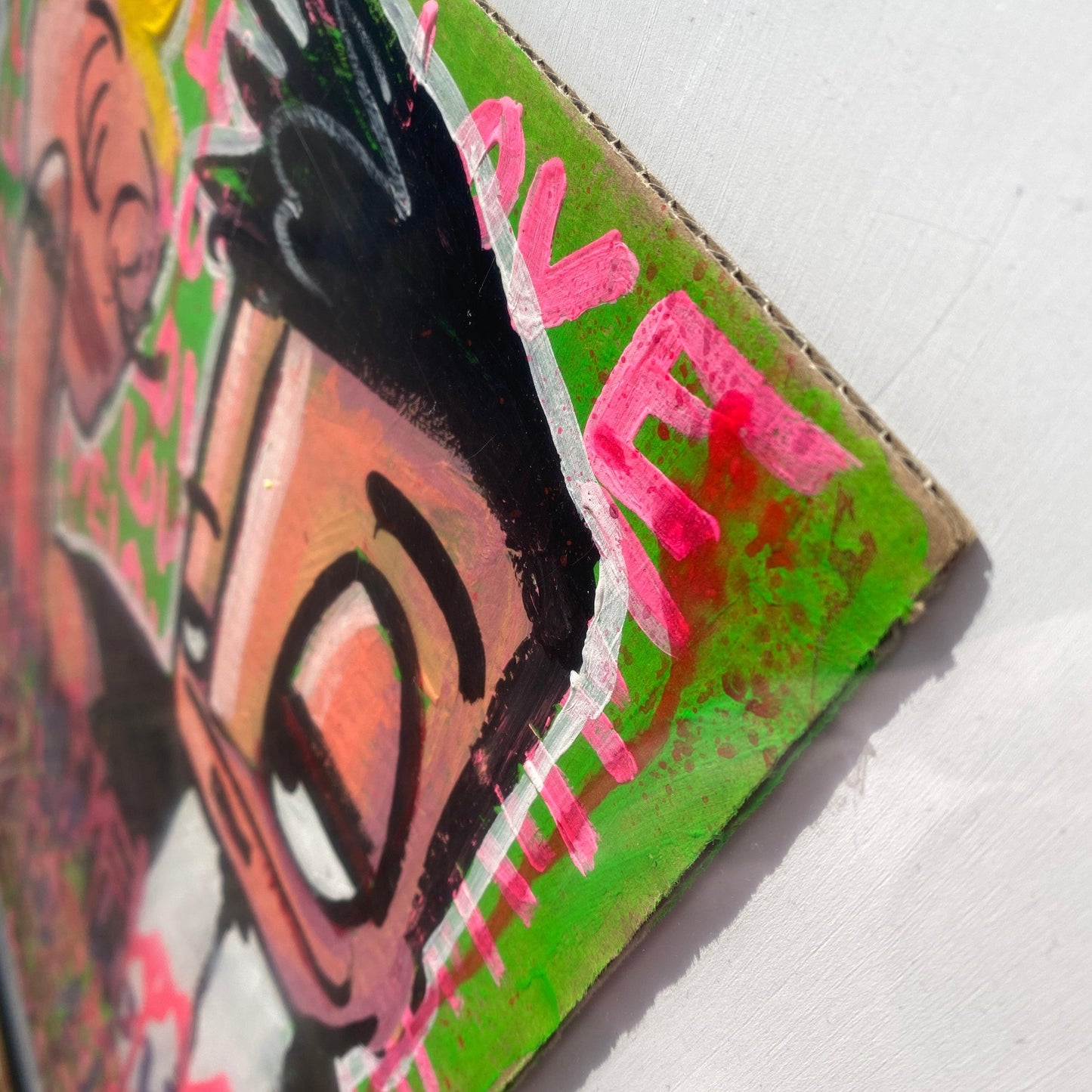 Love love love drip 50 x 70 cm. - Hans Breuker