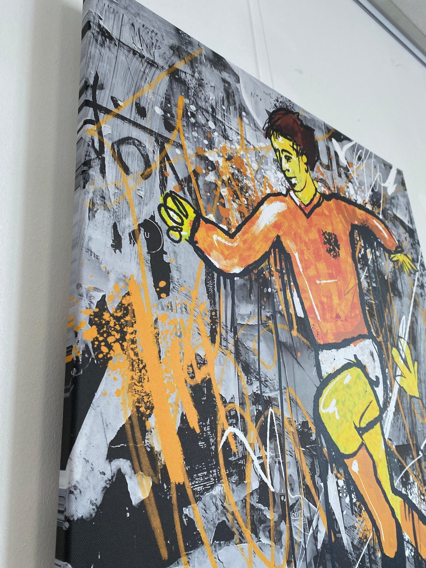 Cruijff in oranje actie - Hans Breuker