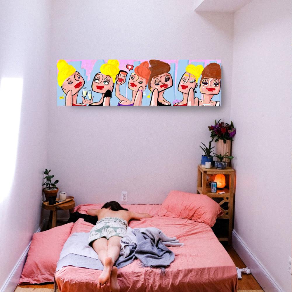 Girls! 200 x 70 cm. - Hans Breuker