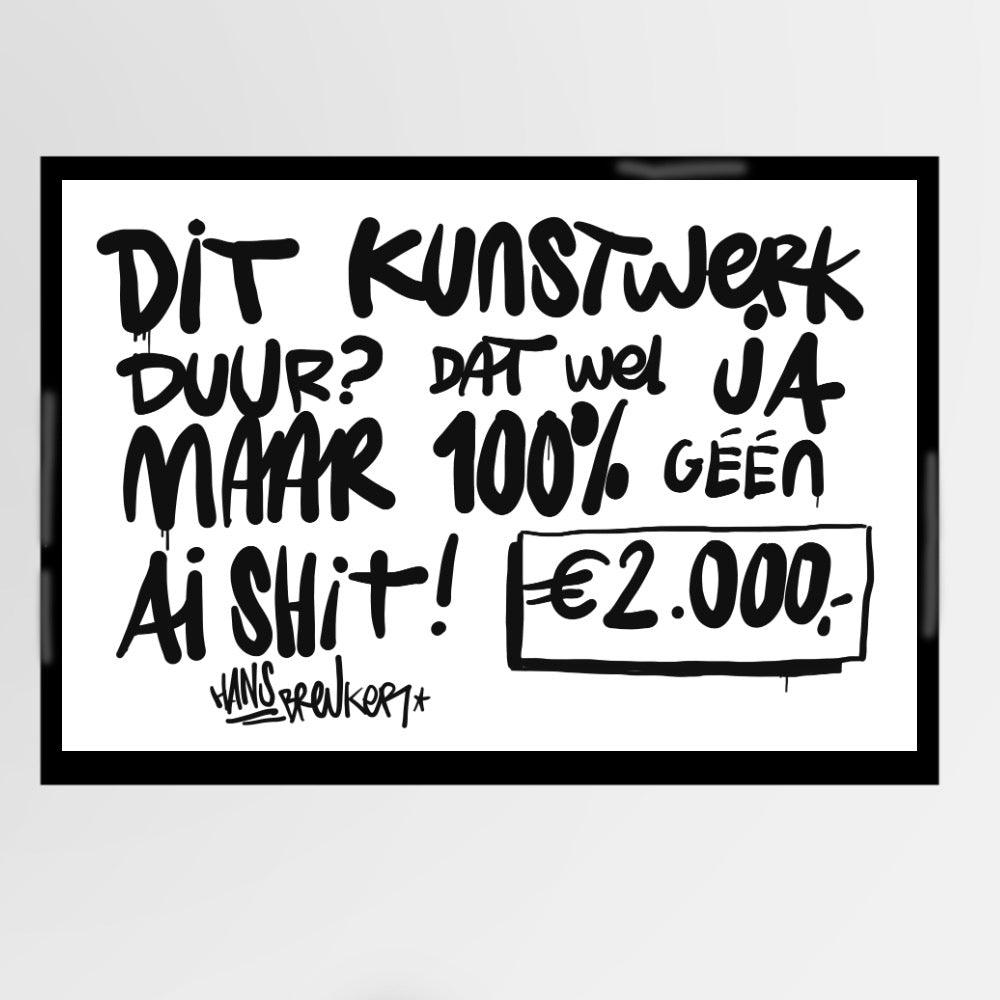Geen AI. 120 x 90 cm. - Hans Breuker