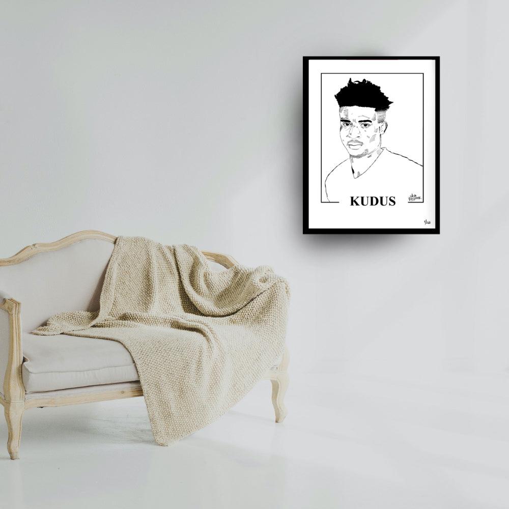 Kudus gelimiteerde artprint - Hans Breuker