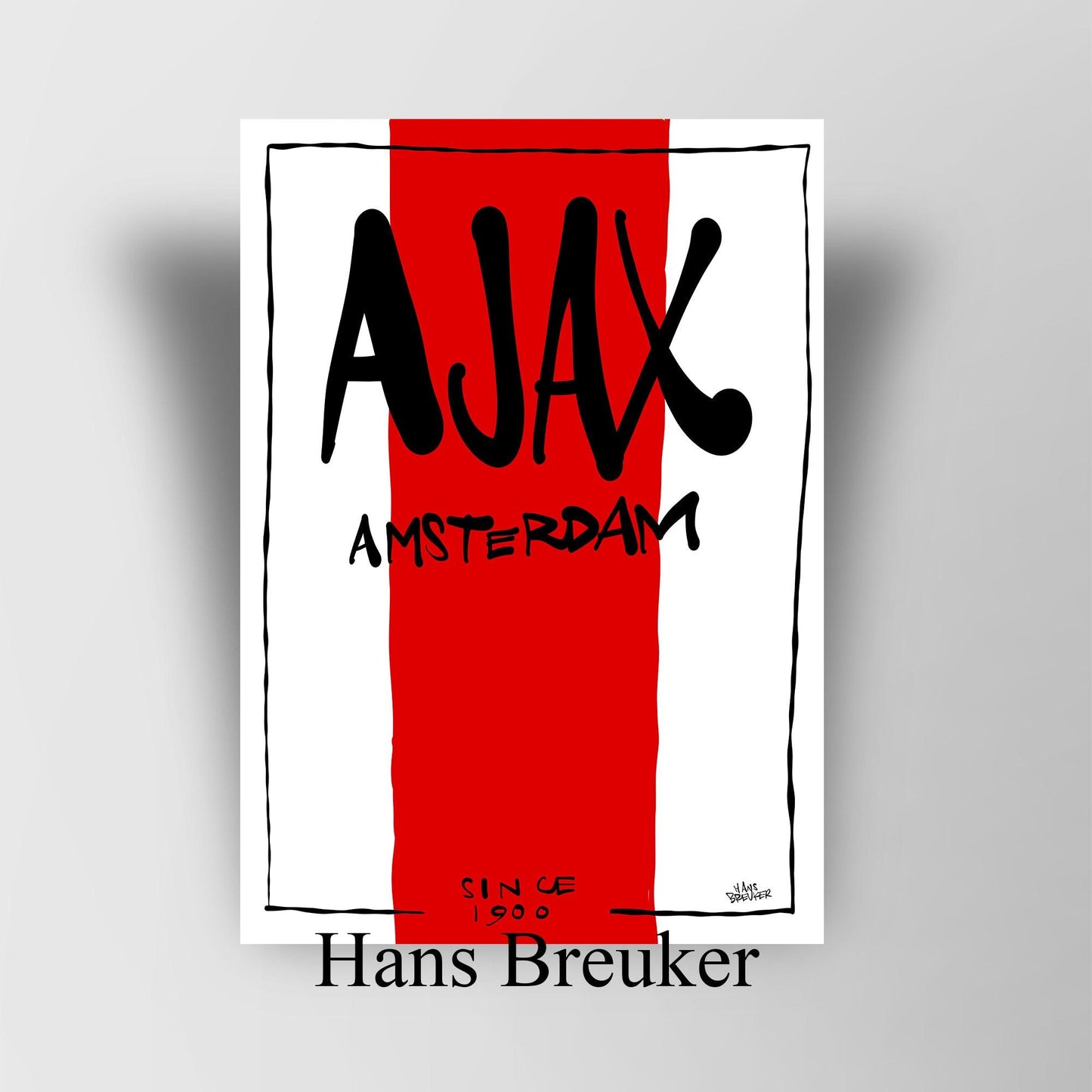 Sierlijke Ajax poster cadeau - Hans Breuker