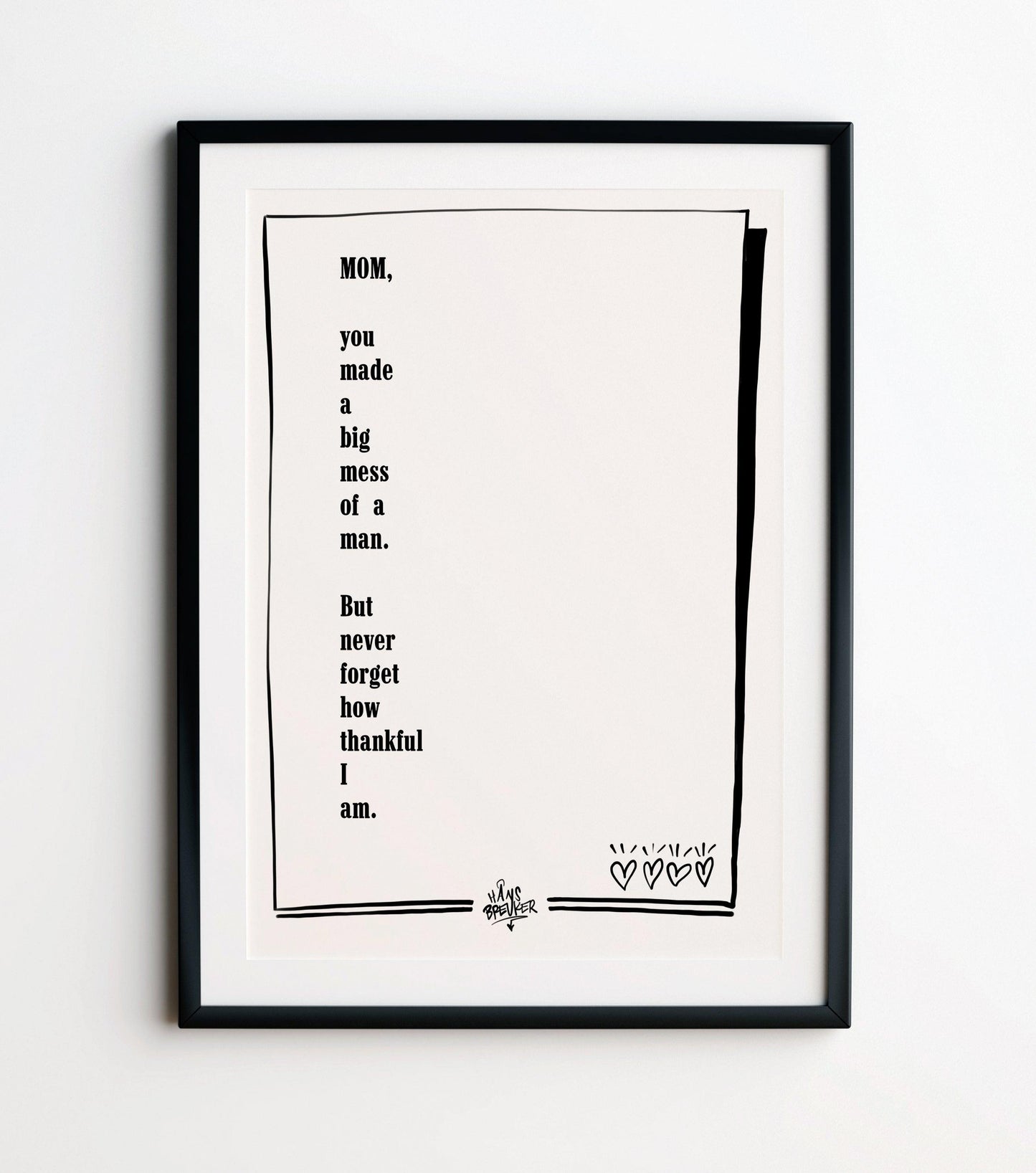 Last minute moederdag moeder verjaardag gedicht van een zoon. - Hans Breuker