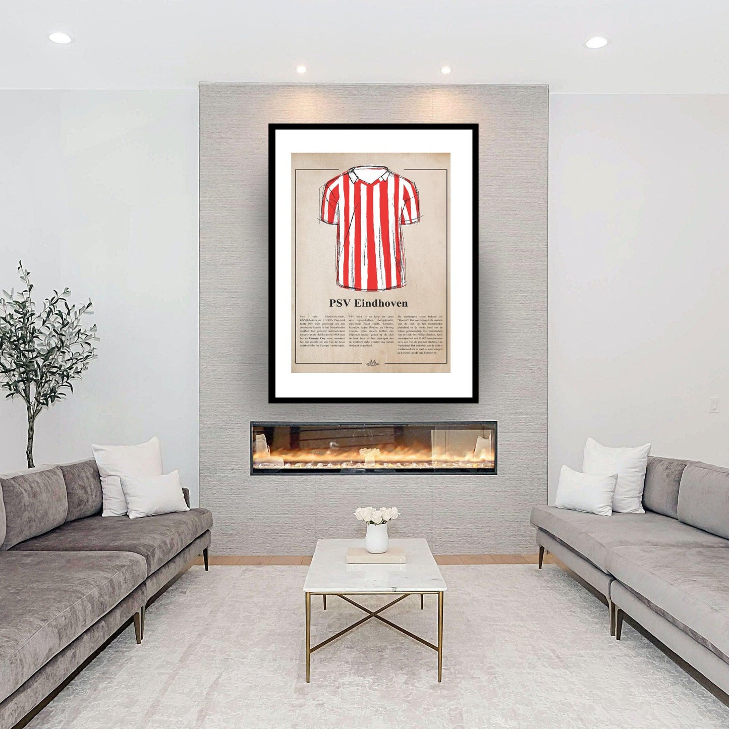 PSV shirt poster - Hans Breuker
