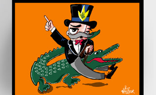 Mr. Cash op de LaCoste Krokodil