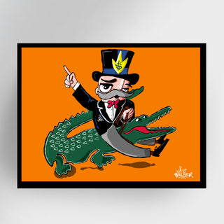Mr. Cash op de LaCoste Krokodil