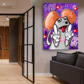 Ieniemienie in Pop Art Stijl: Een Briljant Meesterwerk van Hans Breuker