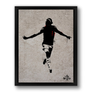 Amsterdam Spits – Wout Weghorst in Graffiti Stencil Art