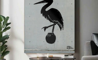 Haagse Ooievaar (Stencil Artwork). Ado den haag poster