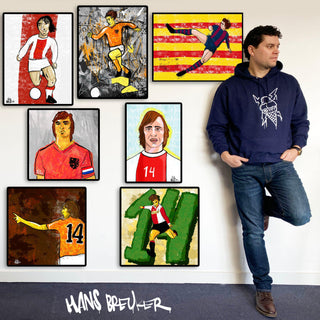 Schilderij Johan Cruijff - Hans Breuker