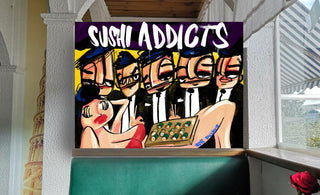 Sushi restaurant kunst en muurschildering - Hans Breuker