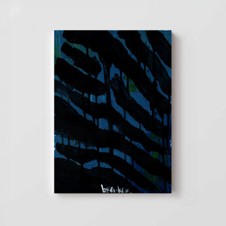 Blauwe abstracte kunst