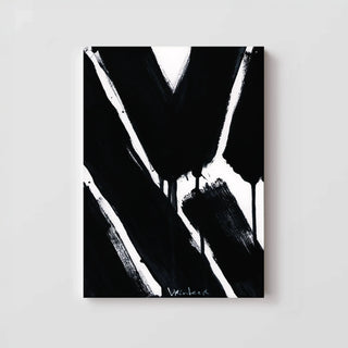 Zwart wit abstracte kunst