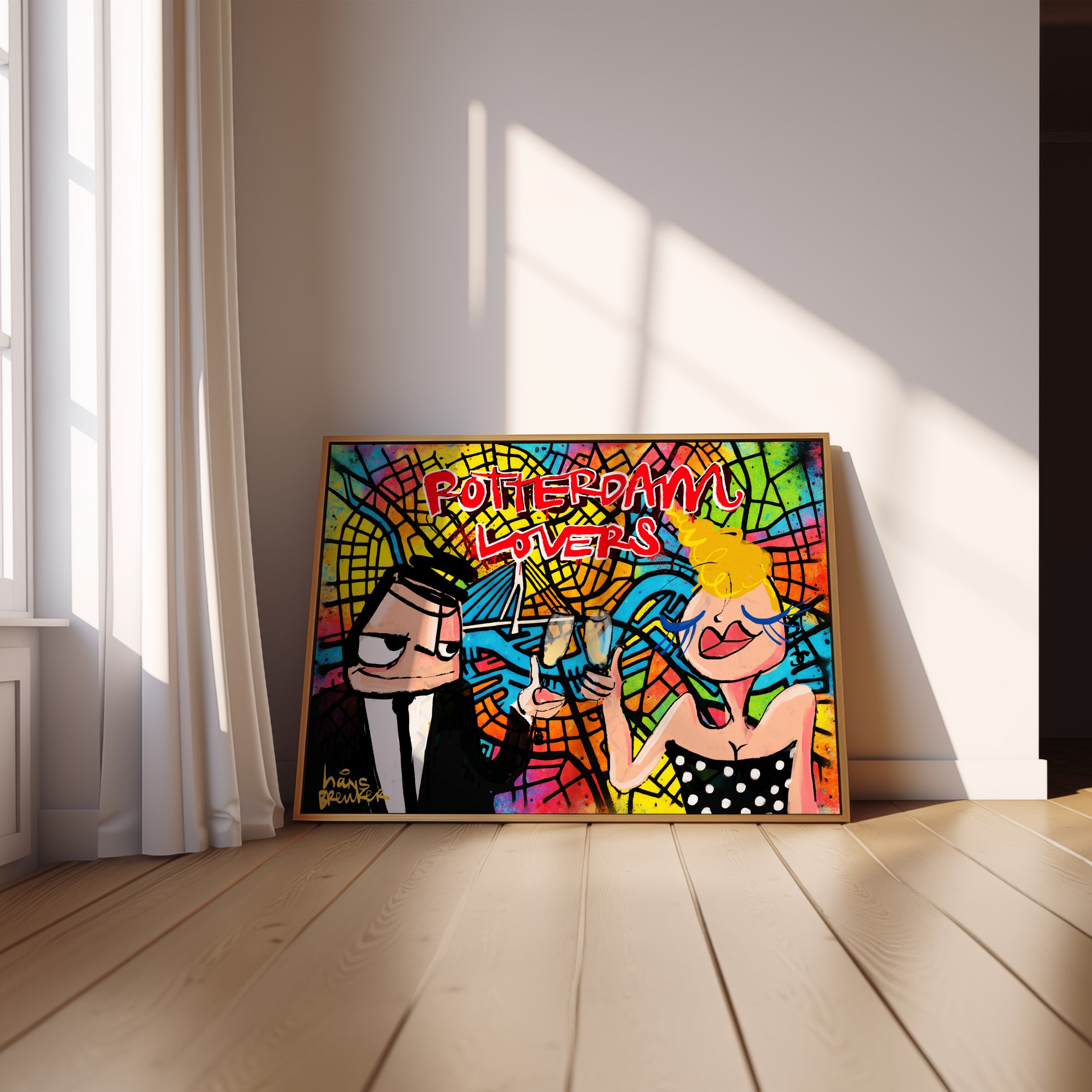 Rotterdam lovers streetart plattegrond
