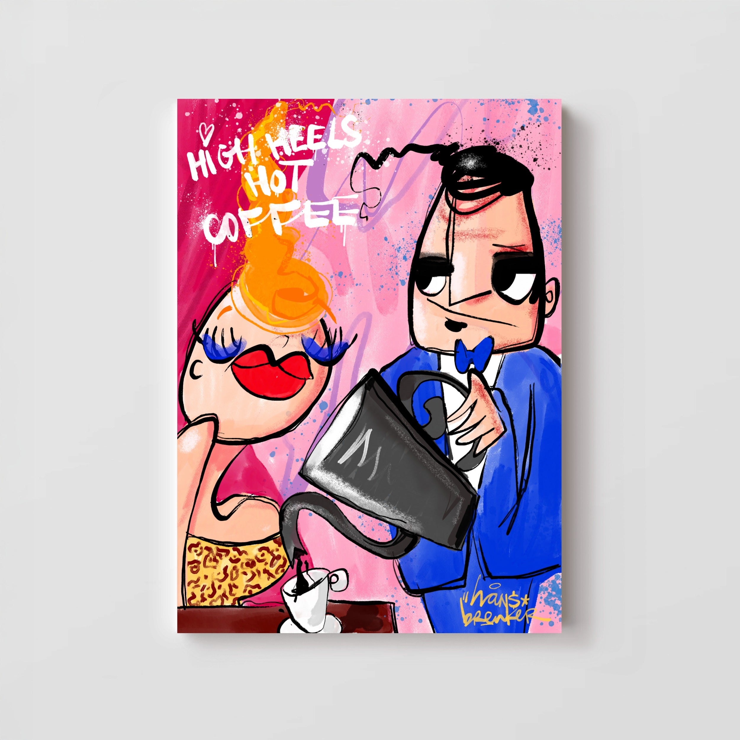 High heels hot coffee