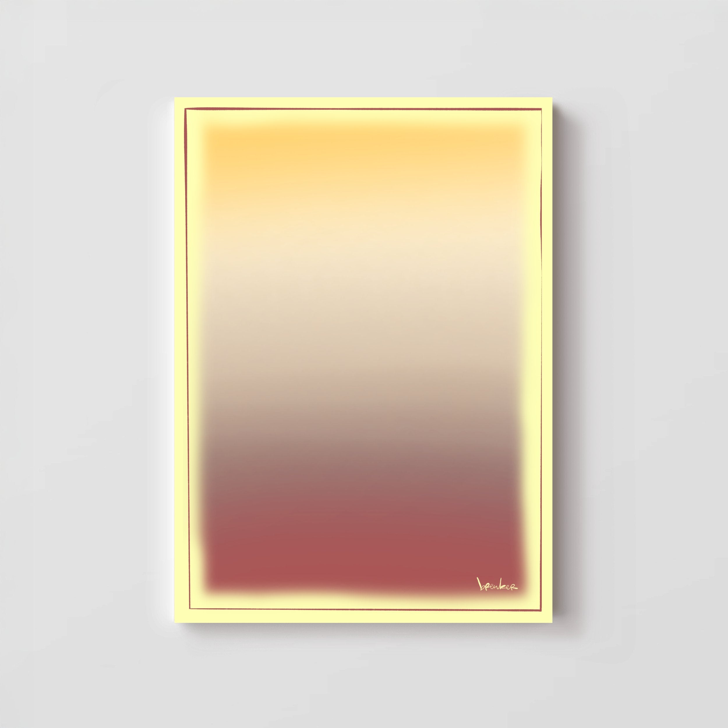 Walls of yellow becoming thick