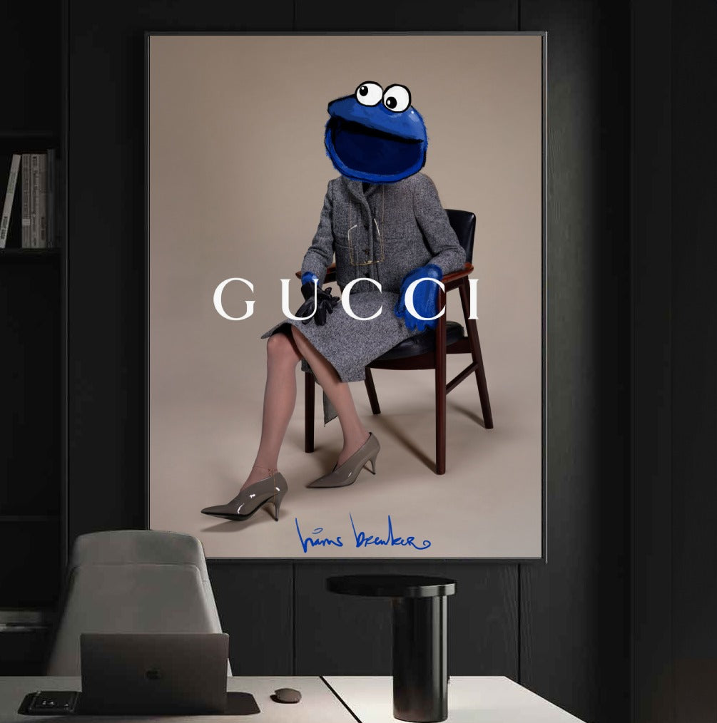 Fashion monster gucci pop art. plexiglas 60 x 80 (20 x 30 in)