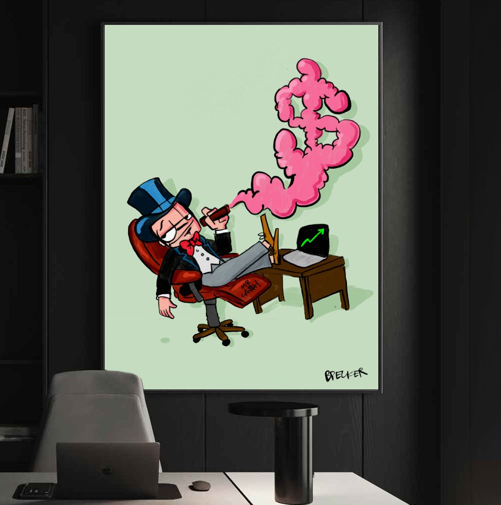 Blowing Dollarsmoke. Mr Cash