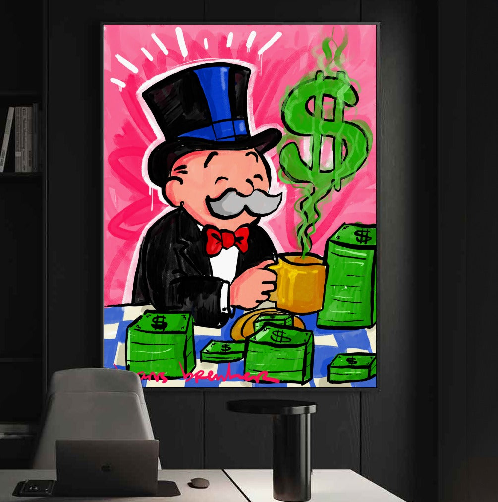 Cash coffee in the morning