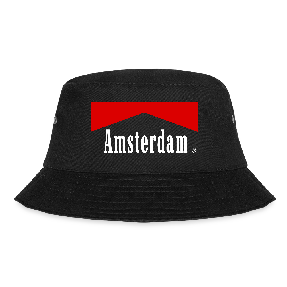 Amsterdam peukie Vissershoed. - zwart