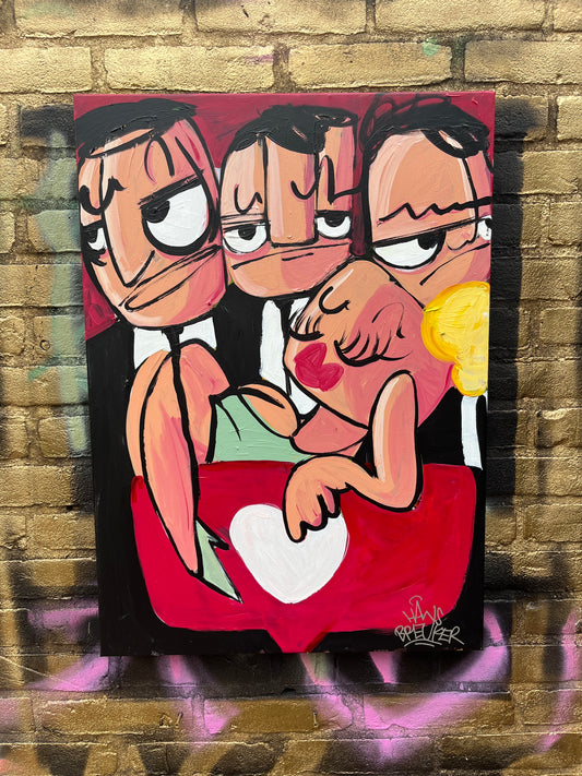 Social media Lovers. 50 x 70 cm.