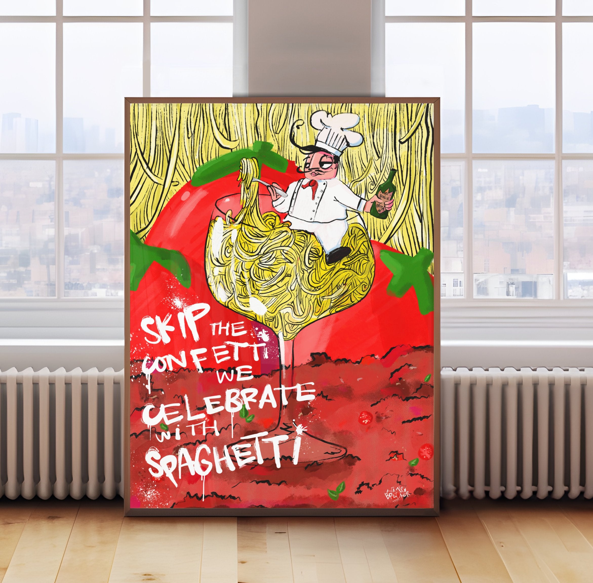 Forget confetti. Spaghetti! Mad Chefs