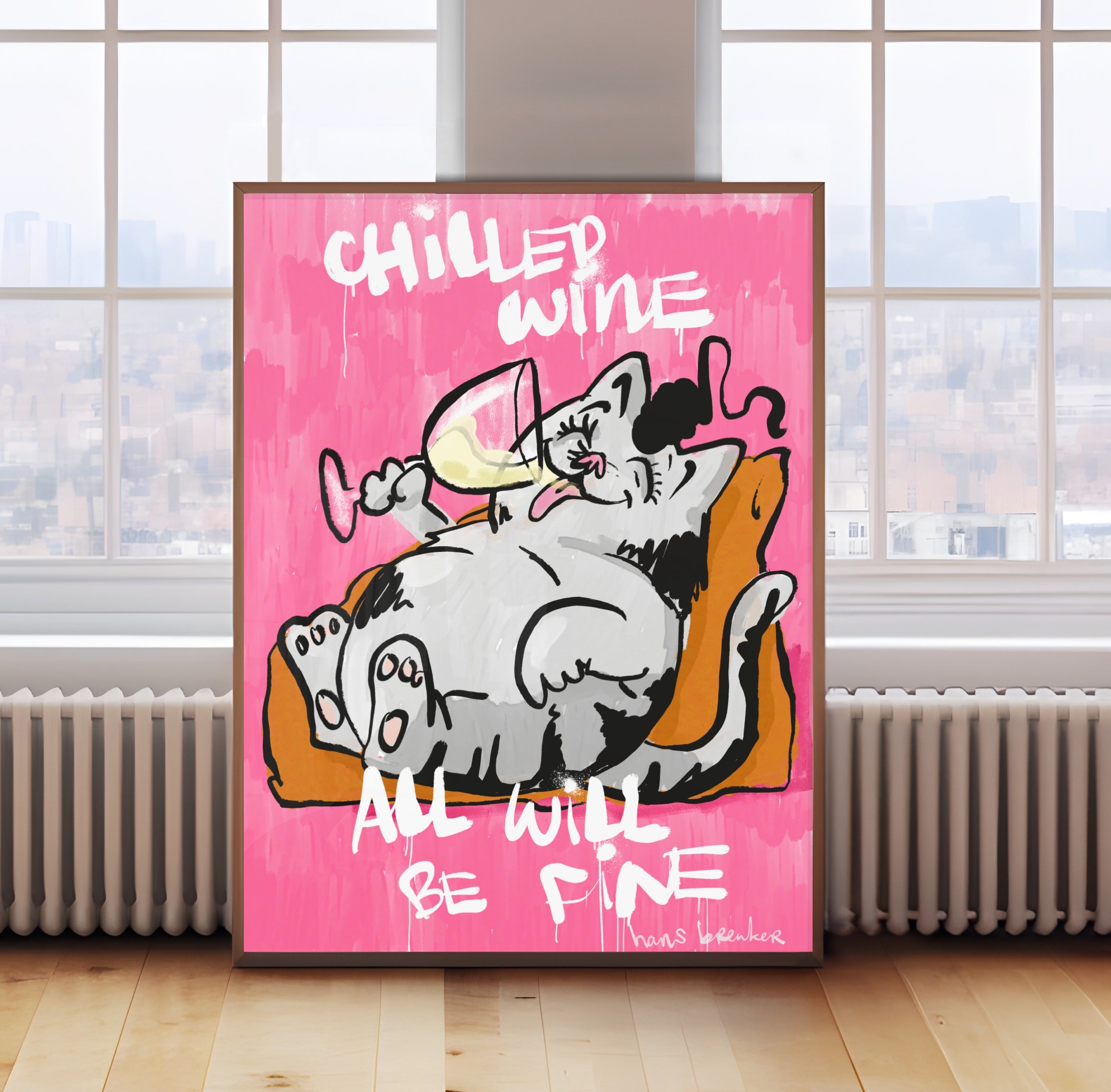 Gekühlter Wein, alles wird gut.