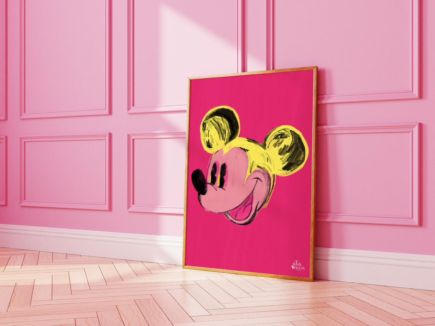 Mickey Mouse screenprint Andy Warhol style. Pop art. Mickey Mouse. andy warhol pop art. hans breuker. cartoon. home decor. Marilyn Monroe