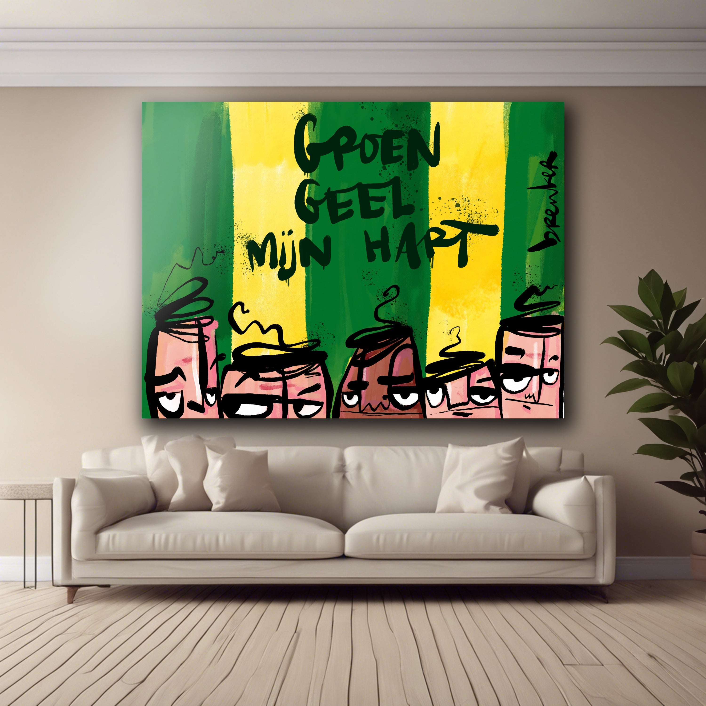 Groen, geel, mijn hart. Ado den haag fans