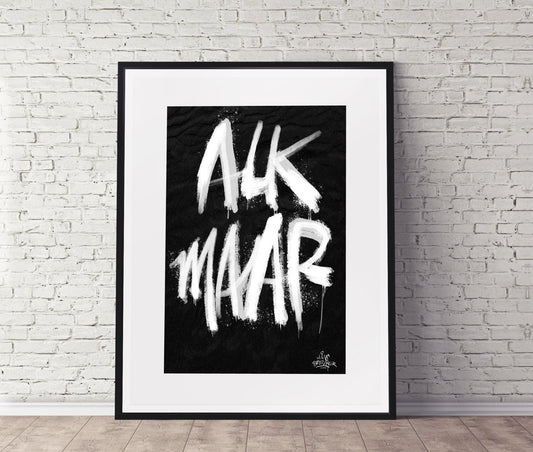 Kalligrafie Poster Alkmaar - Hans Breuker