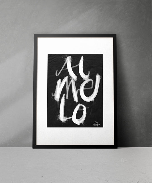 Kalligrafie Poster Almelo - Hans Breuker