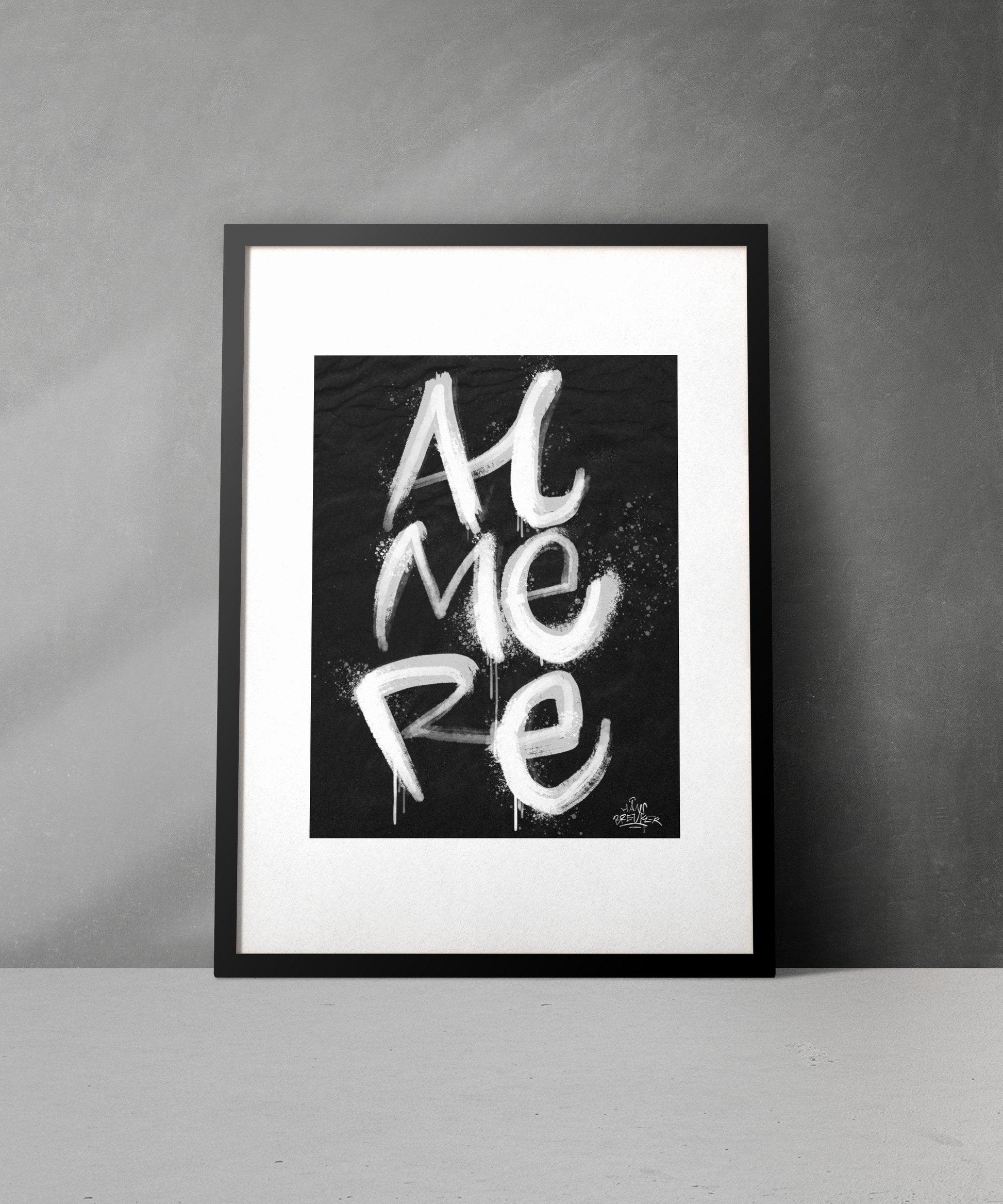 Kalligrafie Poster Almere - Hans Breuker
