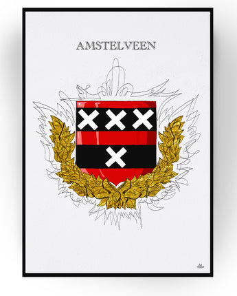 Gepersonaliseerd Stadswapen van Amstelveen poster