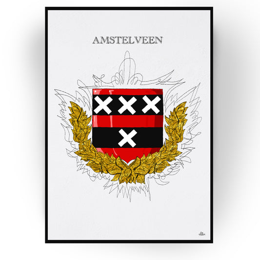 Gepersonaliseerd Stadswapen van Amstelveen poster