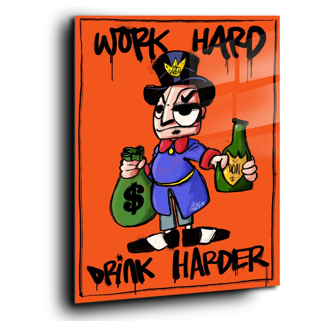 Work hard. Drink harder. Mr Cash.