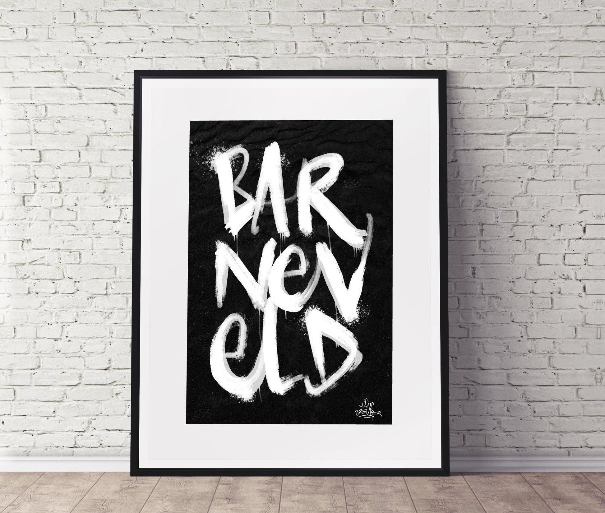 Kalligrafie Poster Barneveld - Hans Breuker