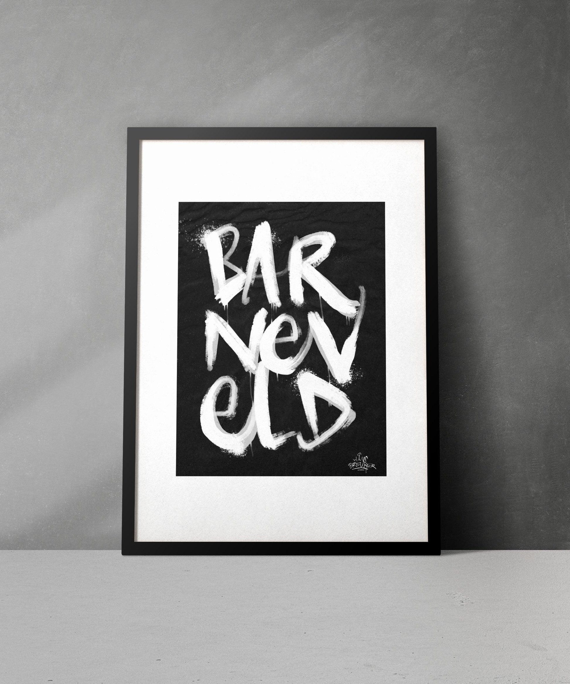 Kalligrafie Poster Barneveld - Hans Breuker