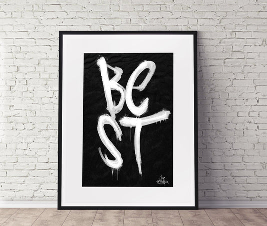 Kalligrafie Poster Best - Hans Breuker