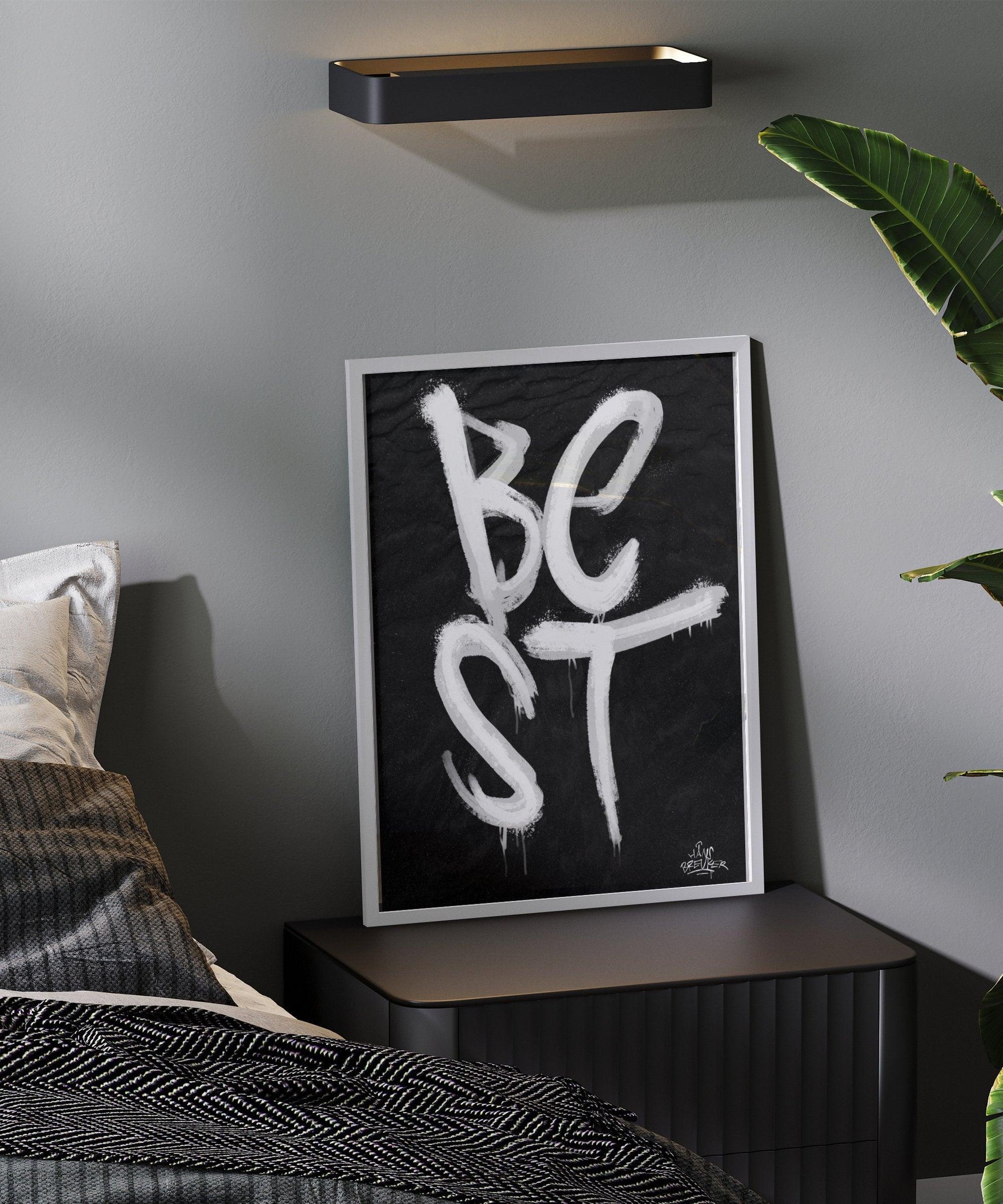 Kalligrafie Poster Best - Hans Breuker
