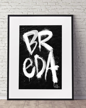 Kalligrafie Poster Breda - Hans Breuker