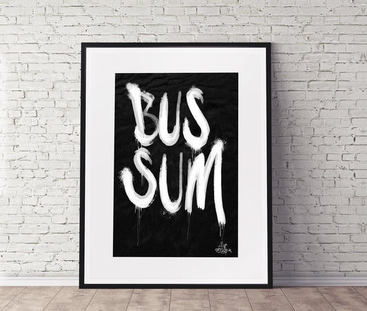 Kalligrafie Poster Bussum - Hans Breuker