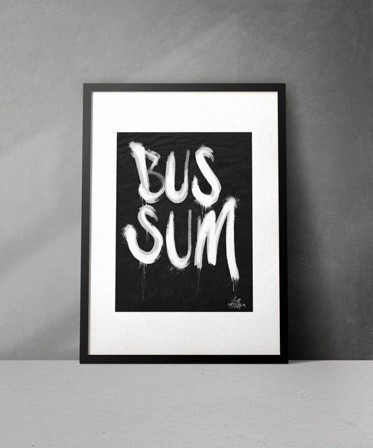 Kalligrafie Poster Bussum - Hans Breuker