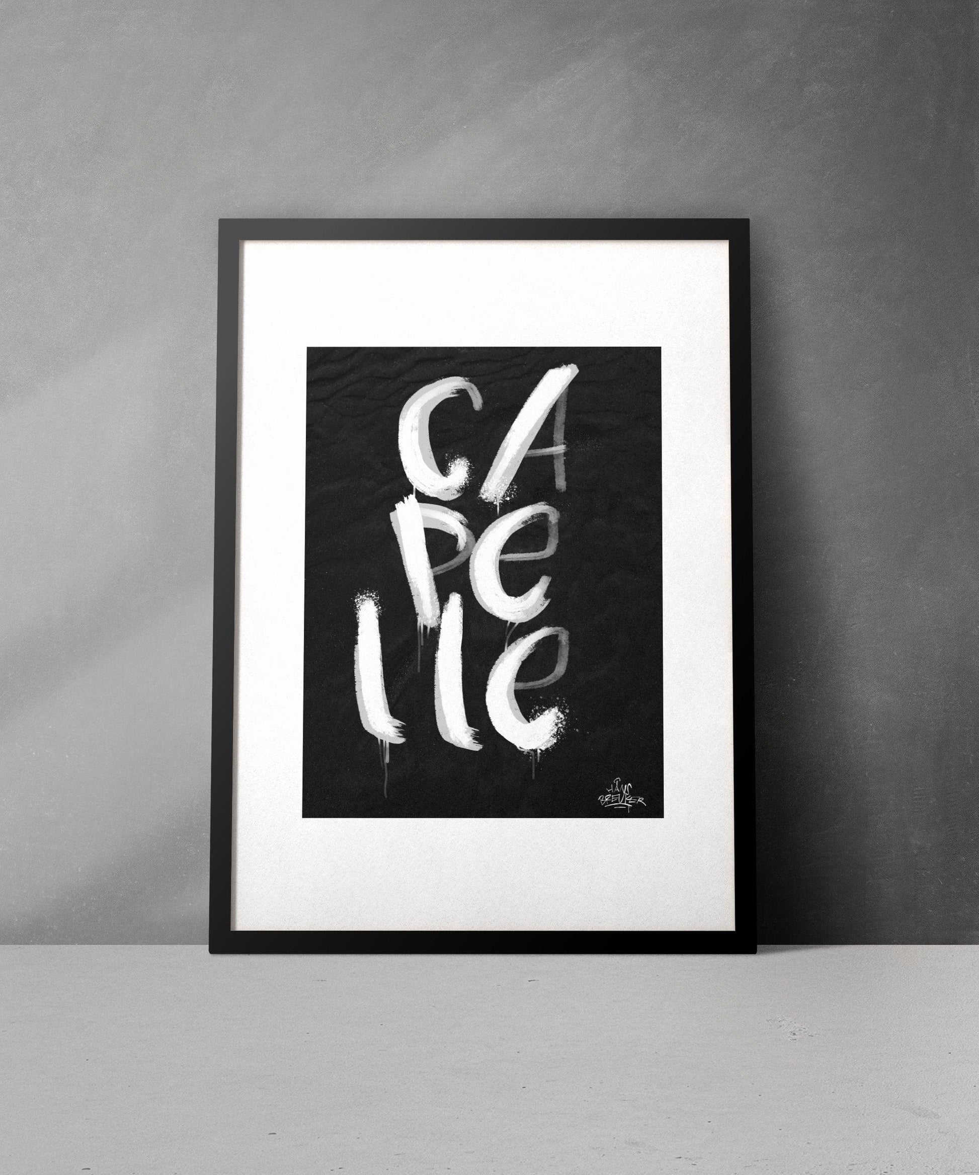 Kalligrafie Poster Capelle aan den Iijssel - Hans Breuker
