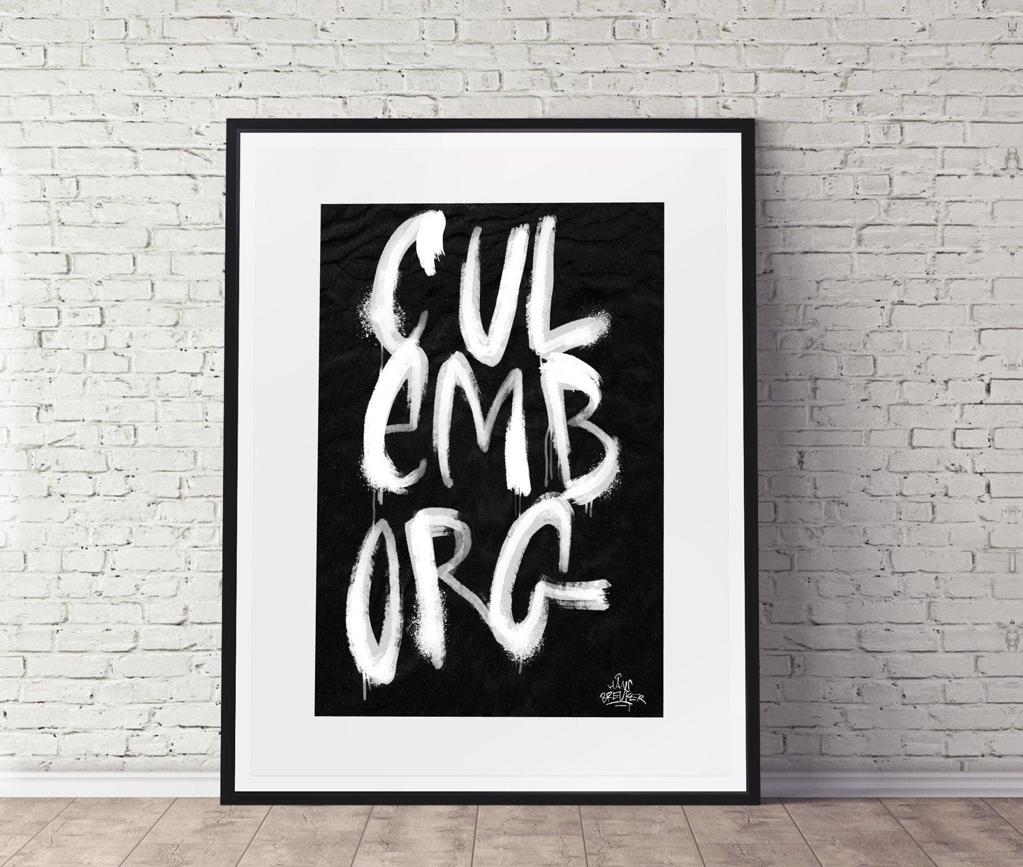 Kalligrafie Poster Culemborg - Hans Breuker