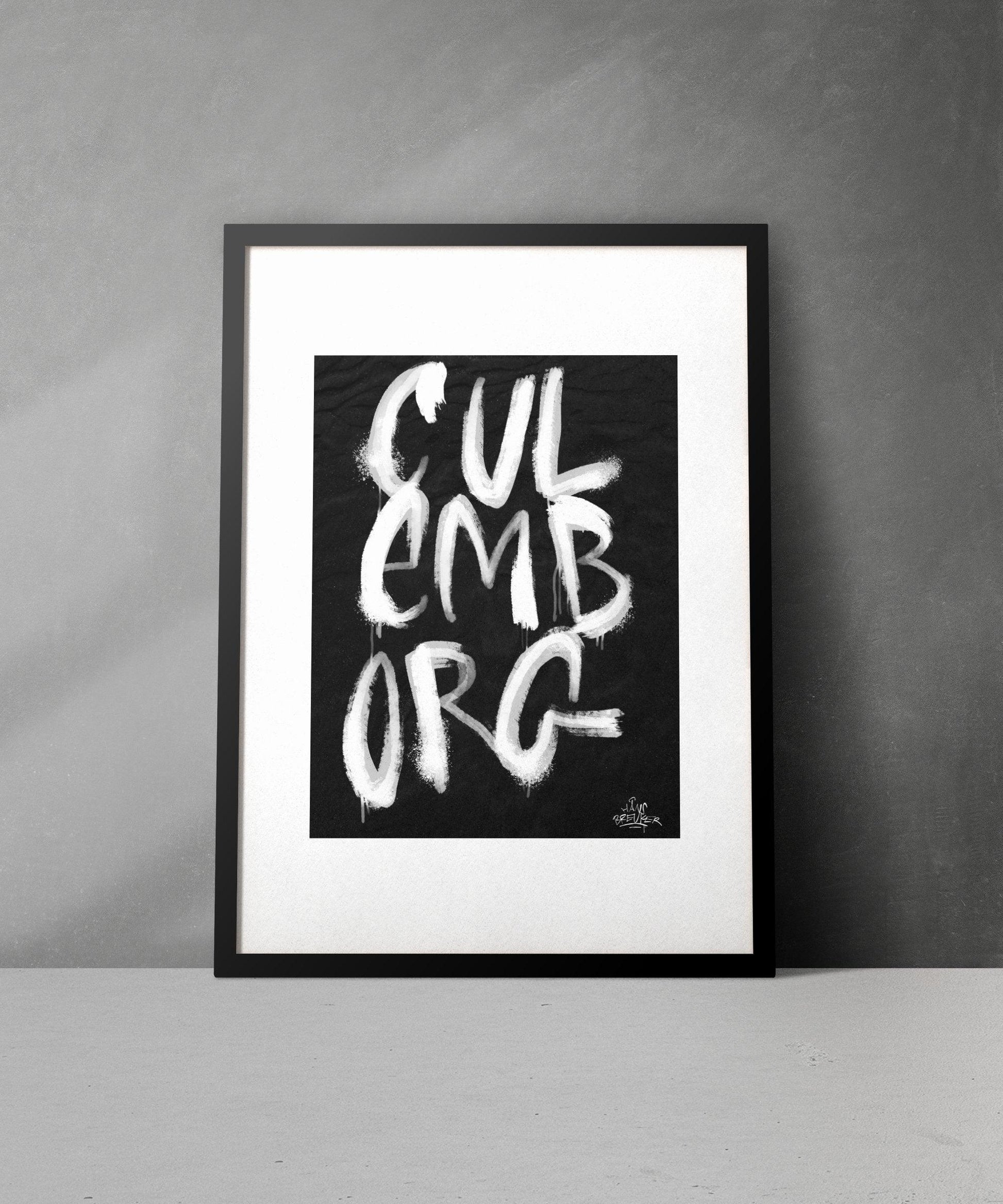 Kalligrafie Poster Culemborg - Hans Breuker