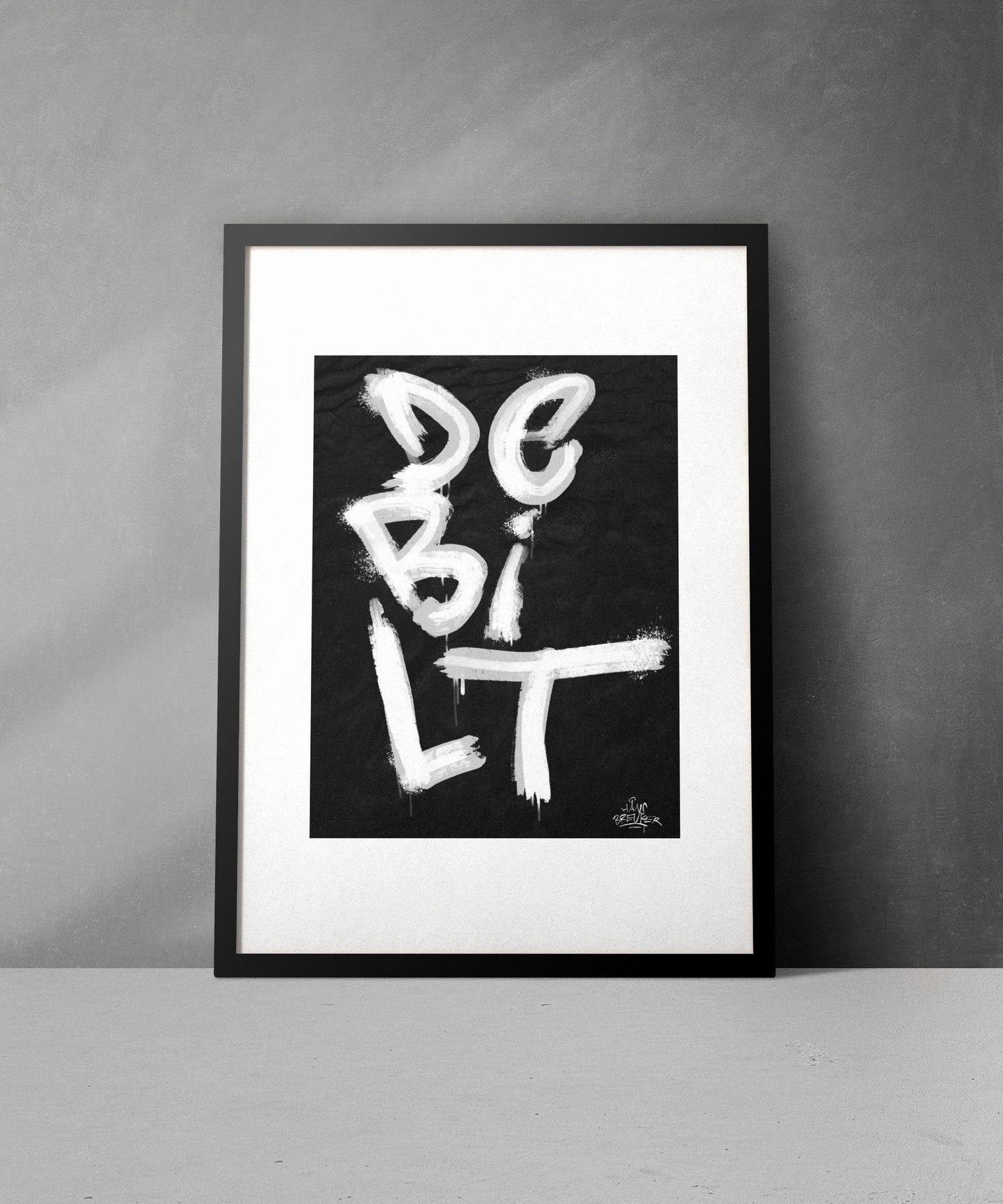 Kalligrafie Poster De Bilt - Hans Breuker