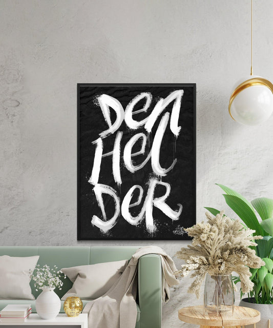 Kalligrafie Poster Den Helder - Hans Breuker